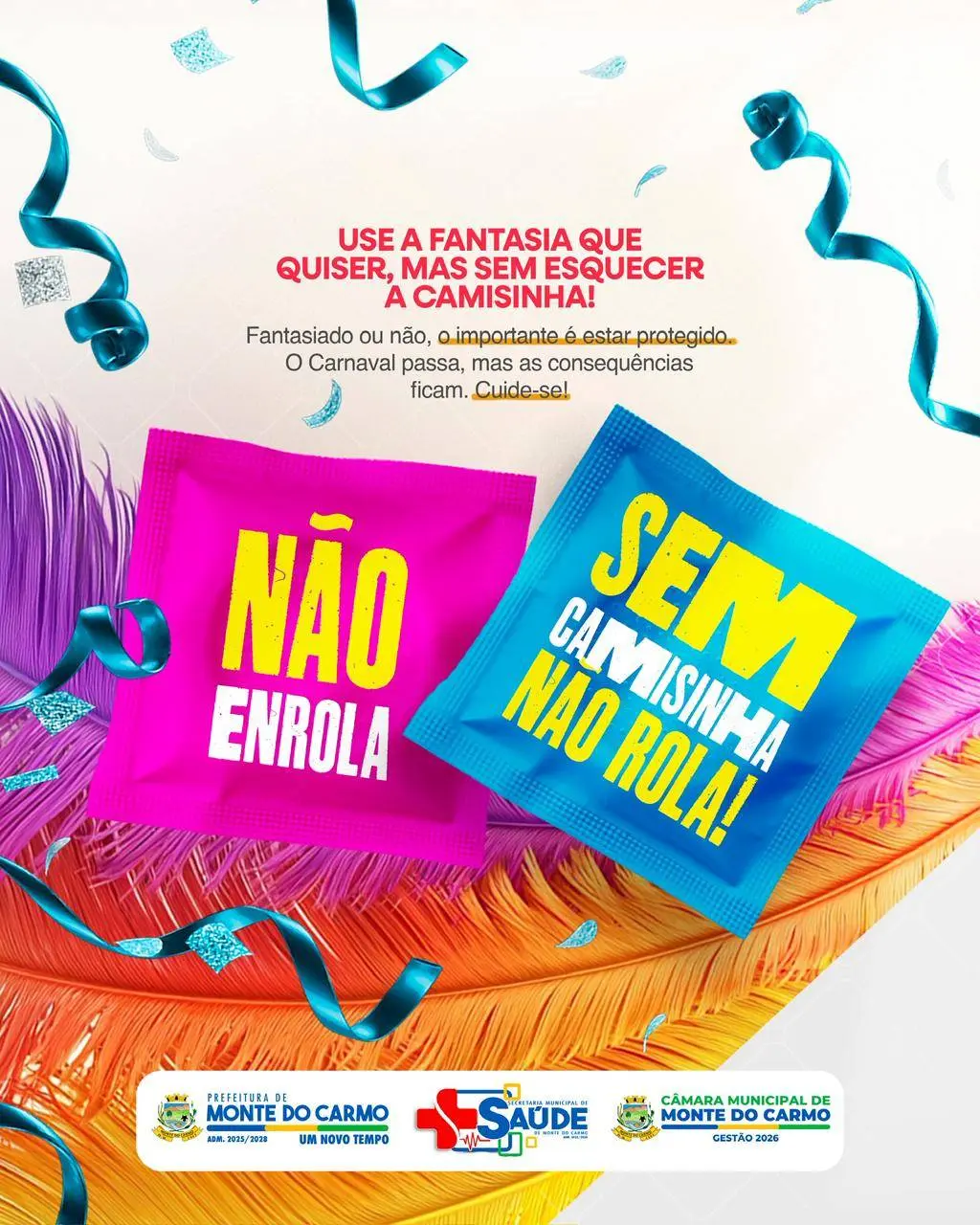 Carnaval com alegria, responsabilidade e proteção!